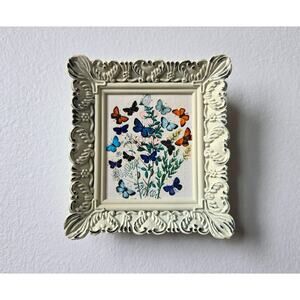 Butterflies & Moths by William Forsell Kirby - Mini Canvas Painting Framed Art